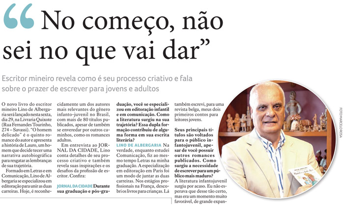 entrevista para o Jornal da Cidade